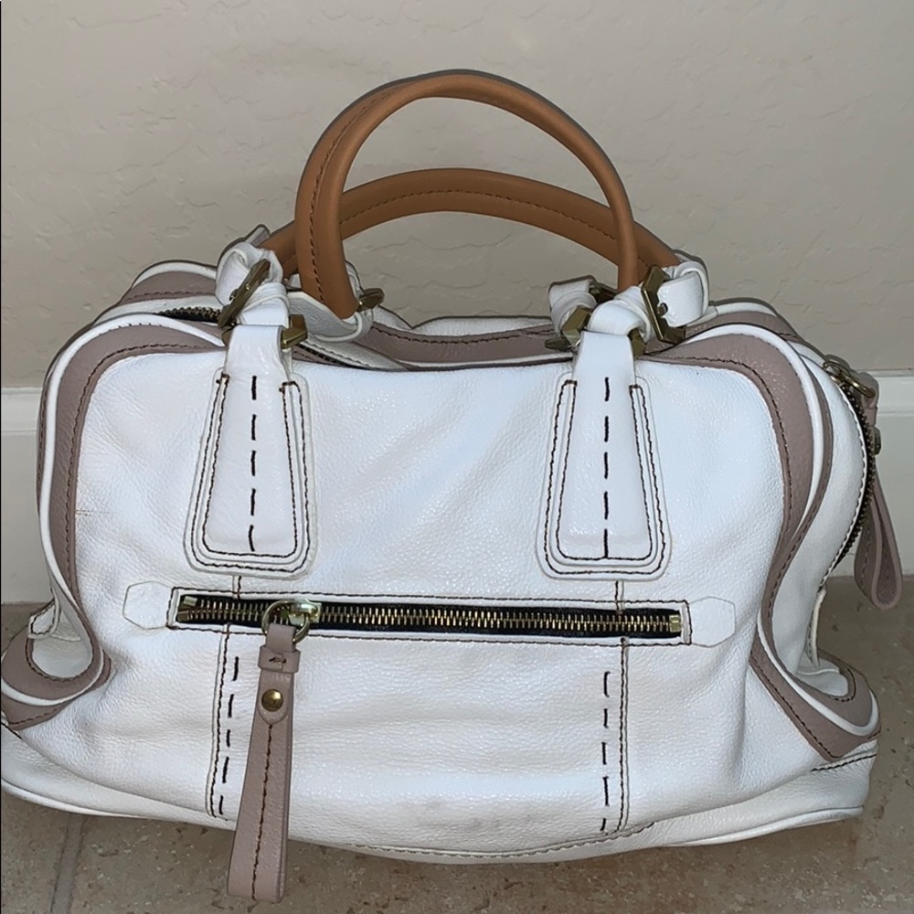 *SALE* Off White Pebbled Leather orYANY Bag